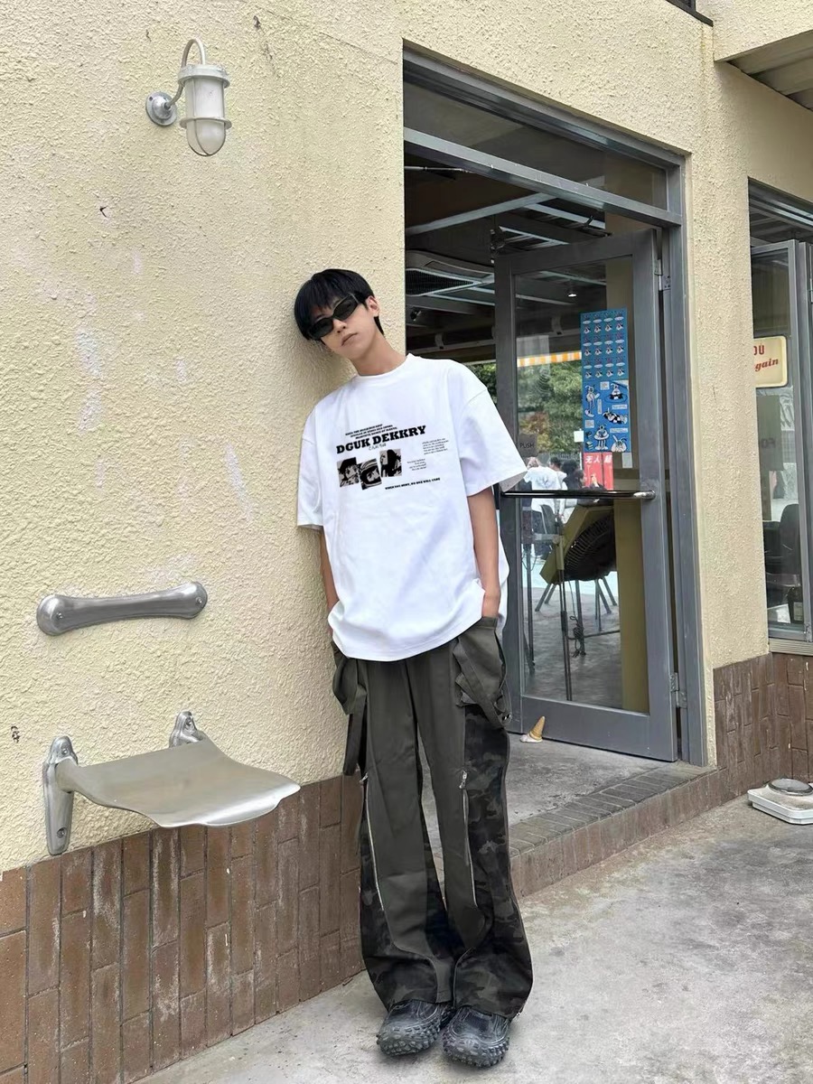 Pure Cotton Summer Round Neck Short Sleeve T-shirt