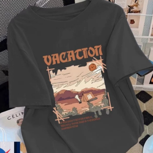 Japanese Style Cotton Short-Sleeved T-Shirt